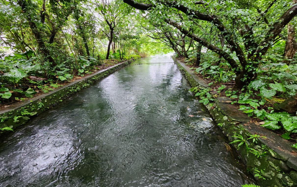 民國時期宜蘭地區公共給水深溝水源生態園區珍珠湧泉溝