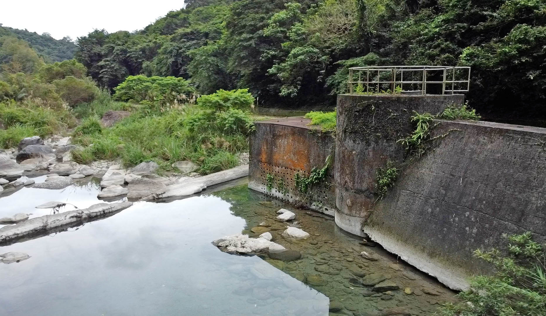 日治時期花蓮地區公共給水娑婆礑淨水場取水口