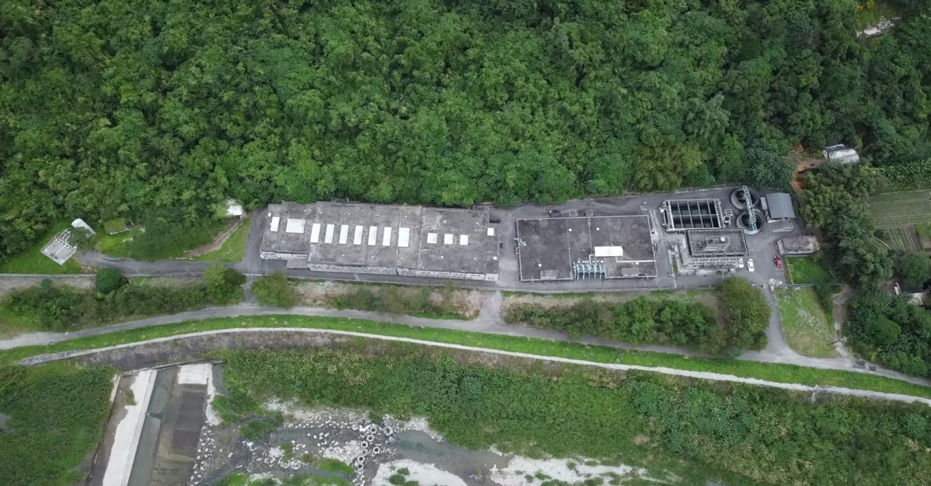 民國時期花蓮地區公共給水壽豐淨水場俯瞰
