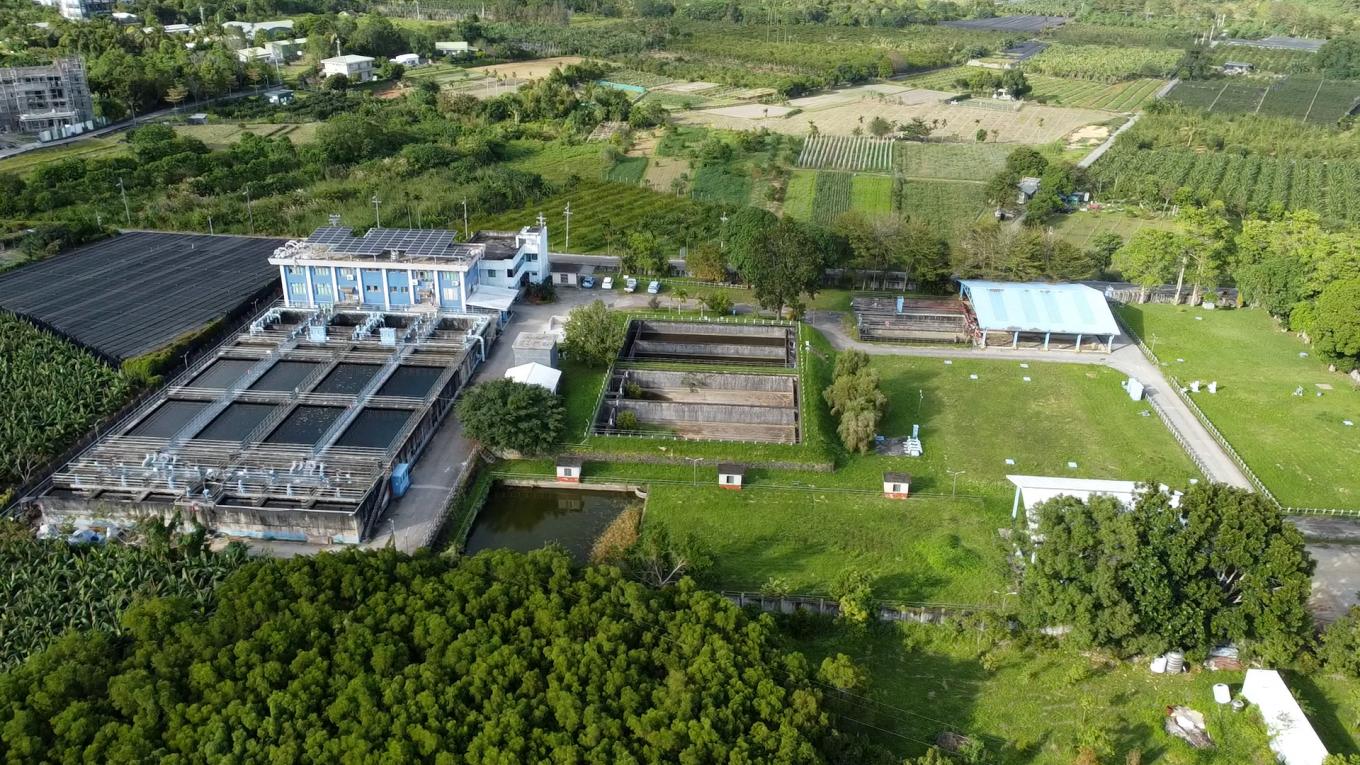 民國時期台東地區公共給水利嘉淨水場俯瞰