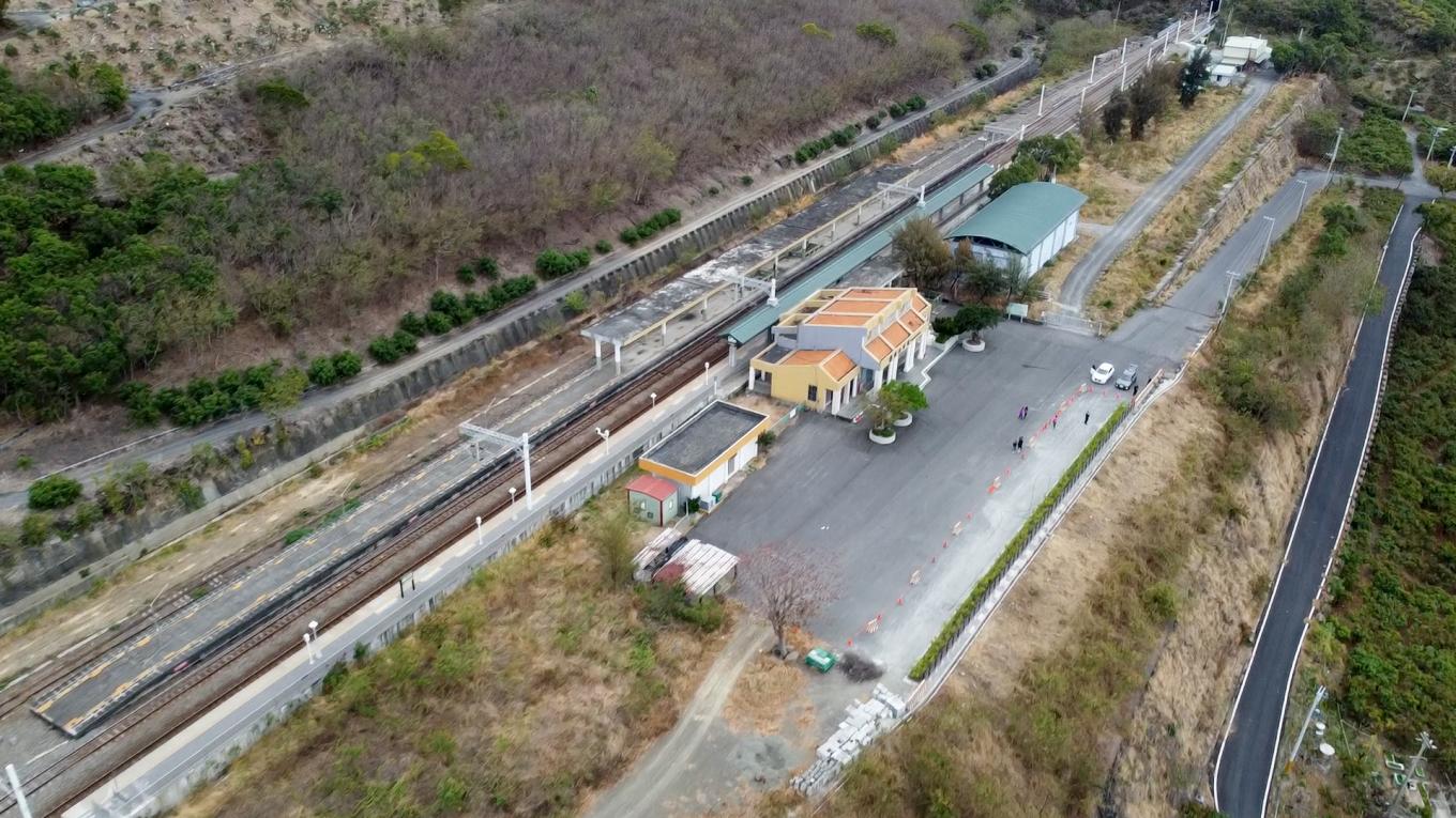 南迴鐵路電氣化南廻線沿線車站枋山車站俯瞰