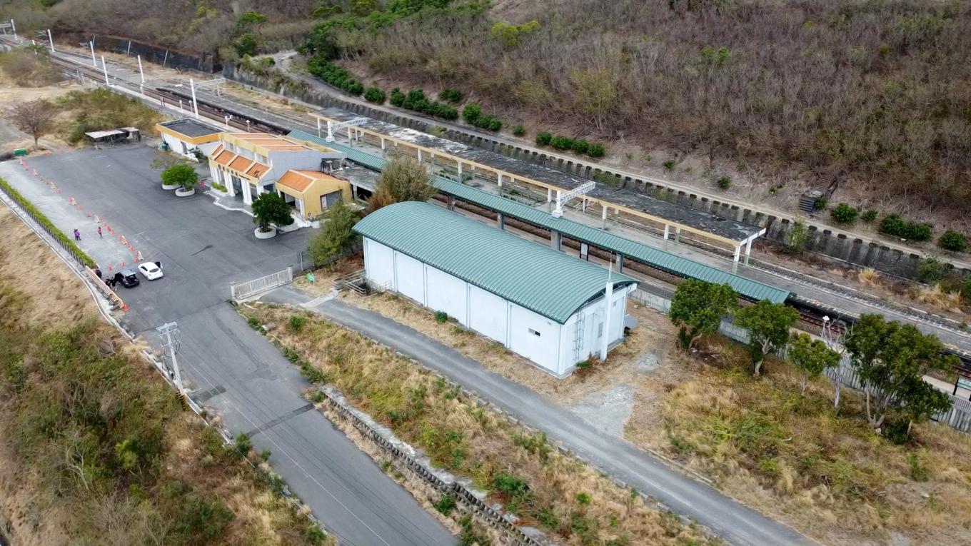 南迴鐵路電氣化南廻線沿線車站枋山車站俯瞰