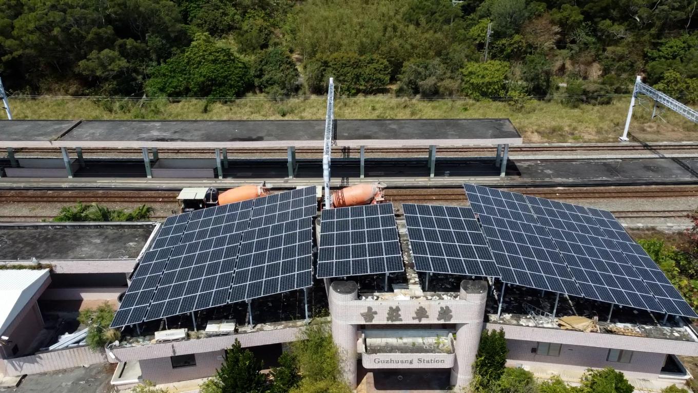 南迴鐵路電氣化南廻線沿線車站古莊車站(號誌站)俯瞰