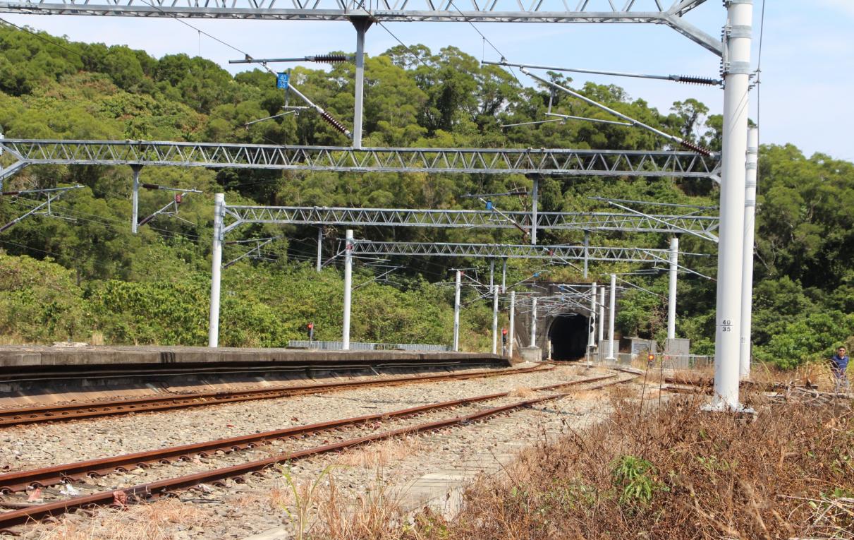 南迴鐵路電氣化南廻線沿線車站古莊車站(號誌站)北端古莊四號隧道口