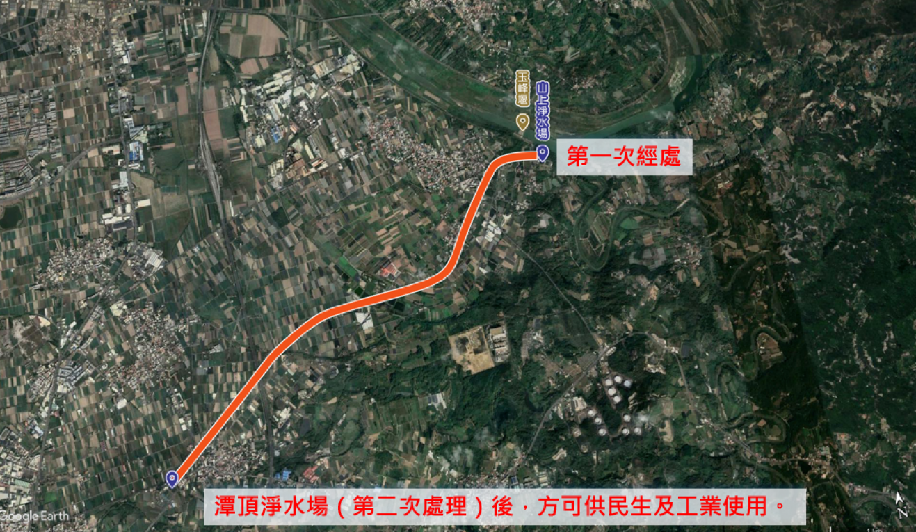 民國時代台南地區公共給水山上淨水場水源玉峰堰