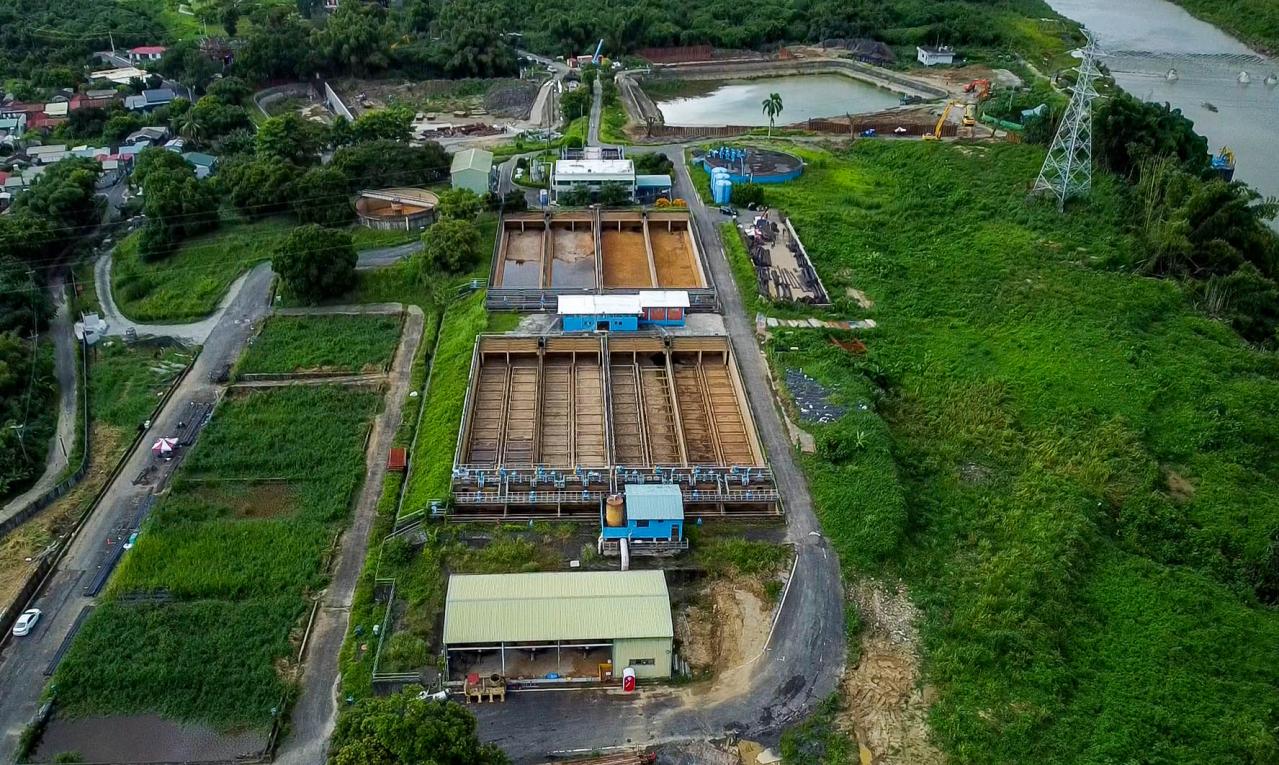 民國時代台南地區公共給水山上淨水場俯瞰