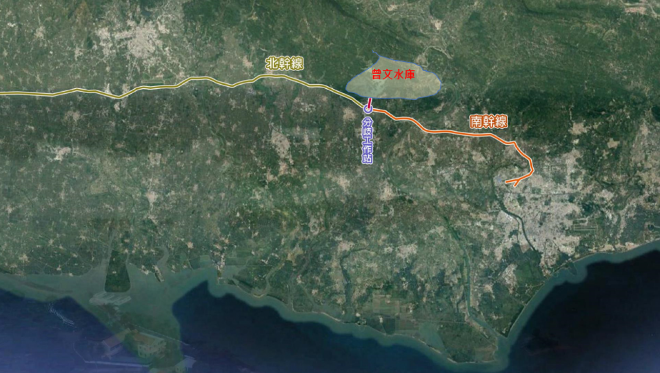 民國時代台南地區公共給水烏山頭水庫導水路及南北幹線