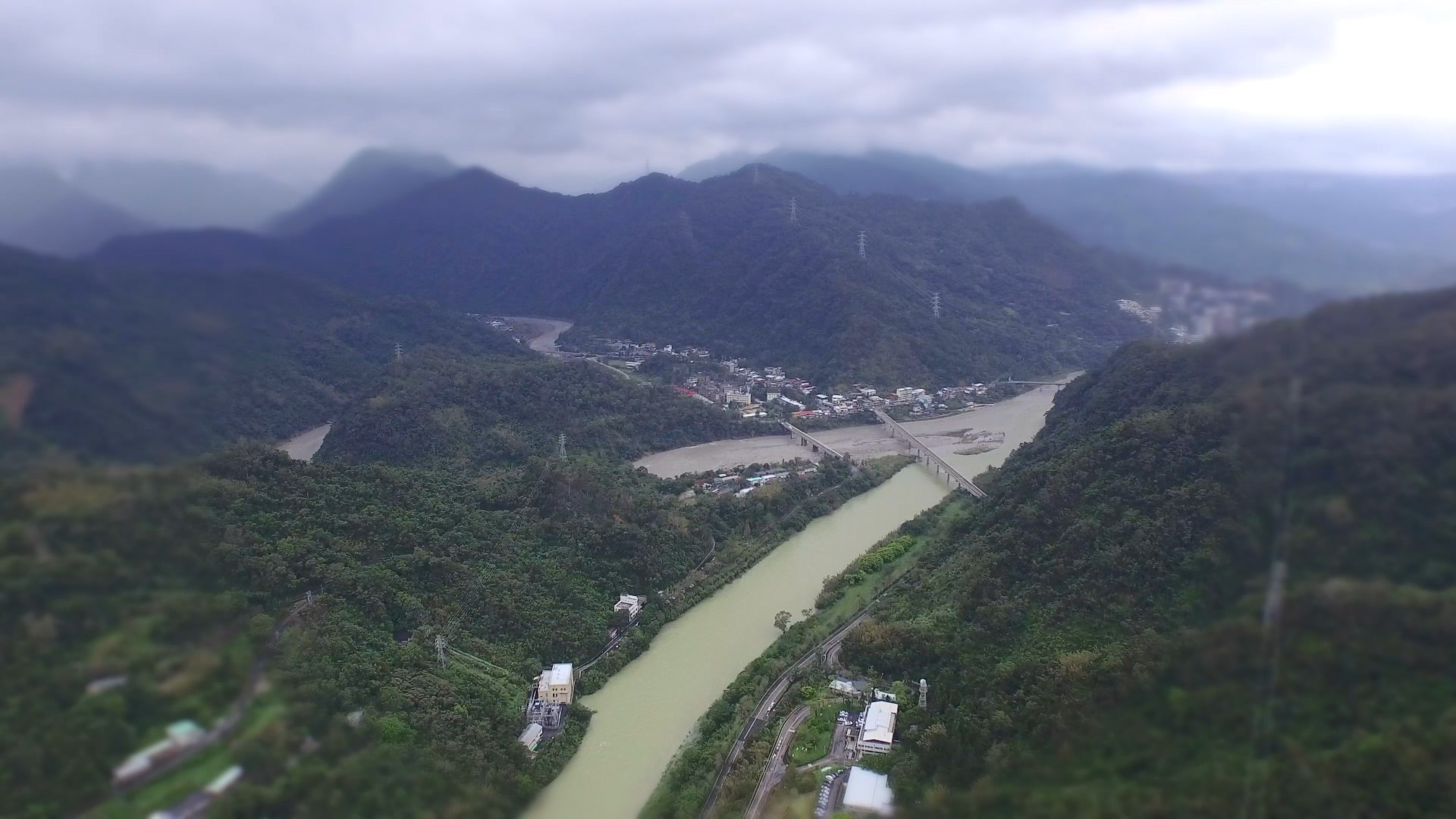 北勢溪南勢溪交會處(舊龜山電廠)