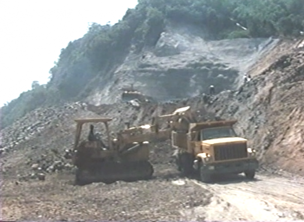 南化水庫導水隧道邊坡保護作業