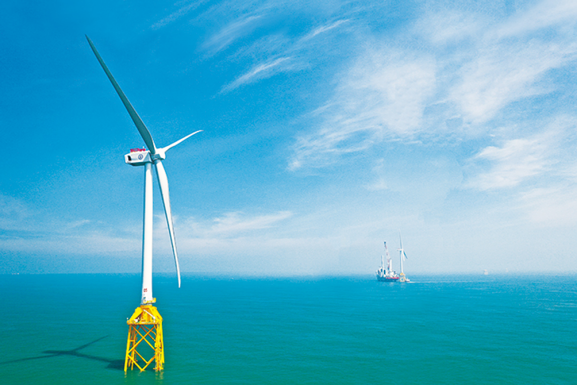 台電一期離岸風電台灣第二座示範風場設施海氣象觀測塔