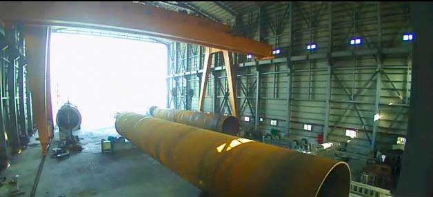 台電一期離岸風電示範風場設施鋼管樁