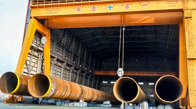 台電一期離岸風電示範風場設施鋼管樁
