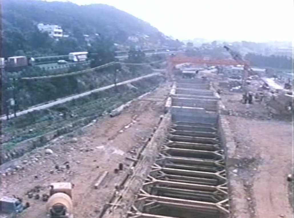 三義壹號隧道工程高速公路穿越段開挖作業