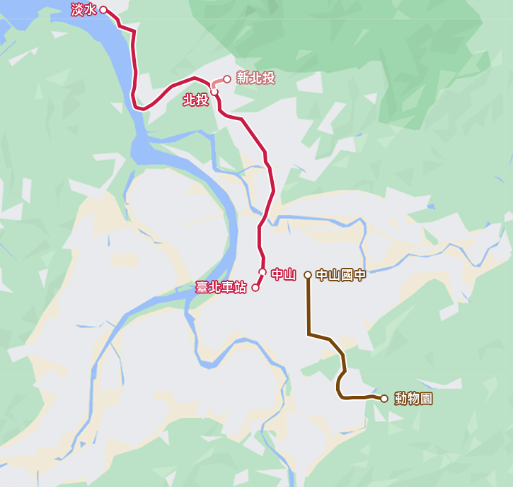 台北捷運系統第一階段工程