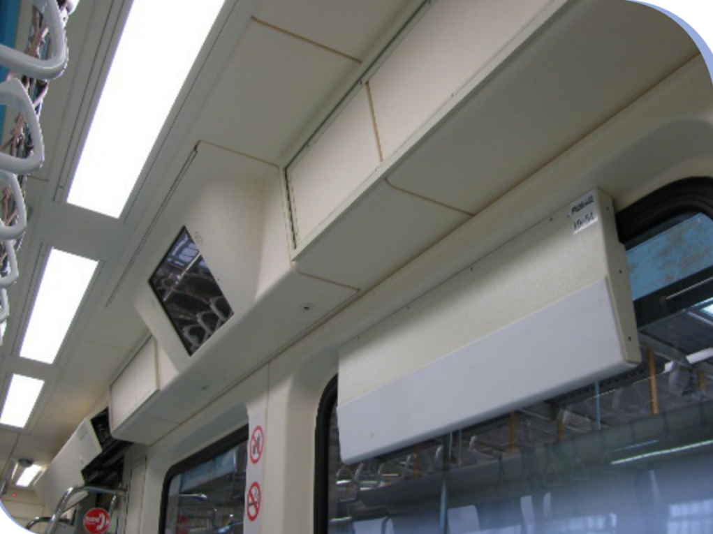 台北捷運車廂LCD彩色液晶顯示器(信義／松山線）