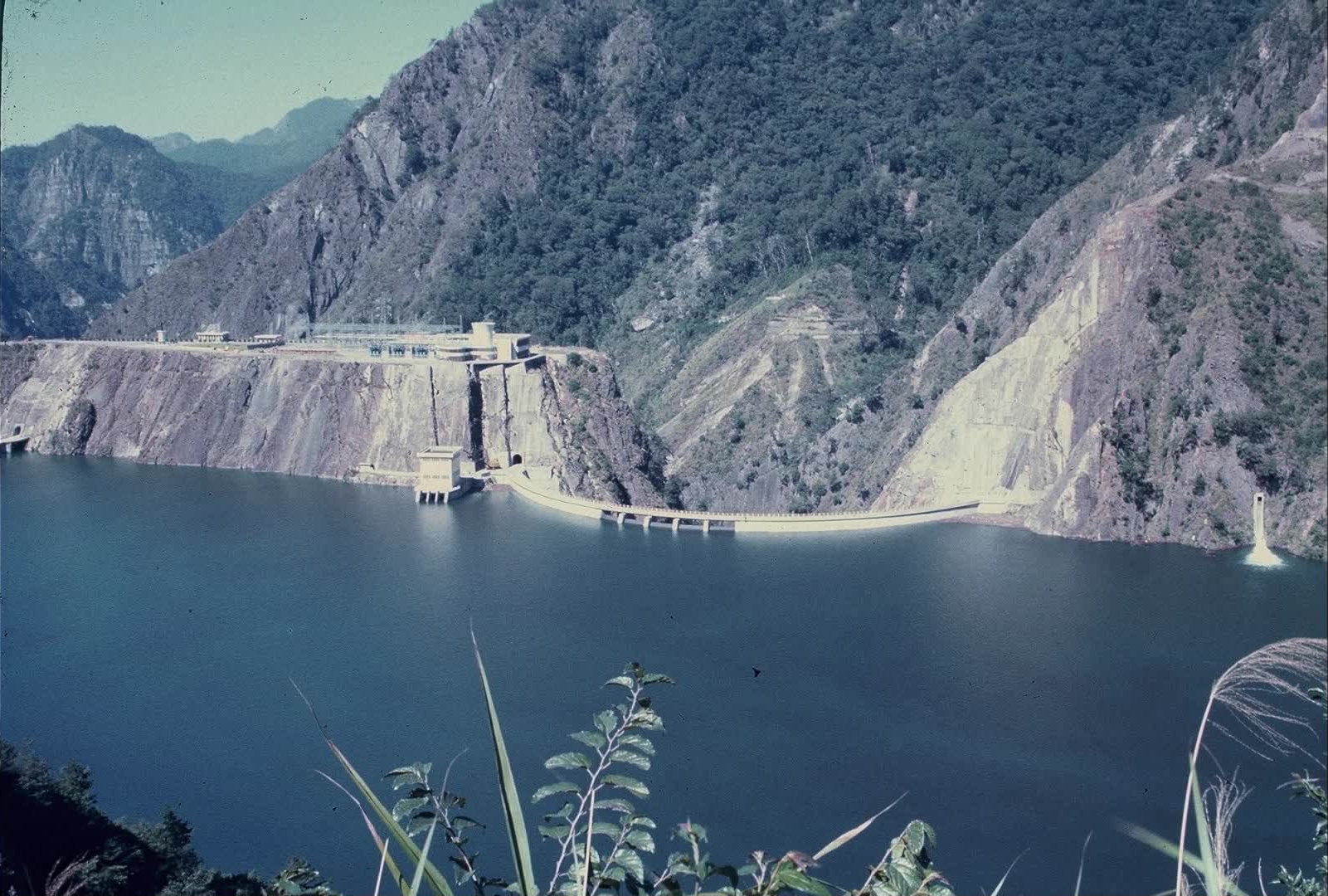 大甲溪流域德基水庫建造舊照