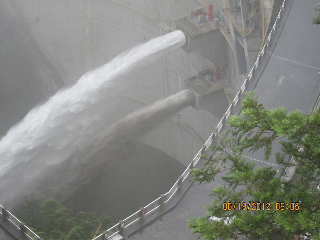 大甲溪流域德基水庫#1及#2荷本閥(PRO)啟動情形
