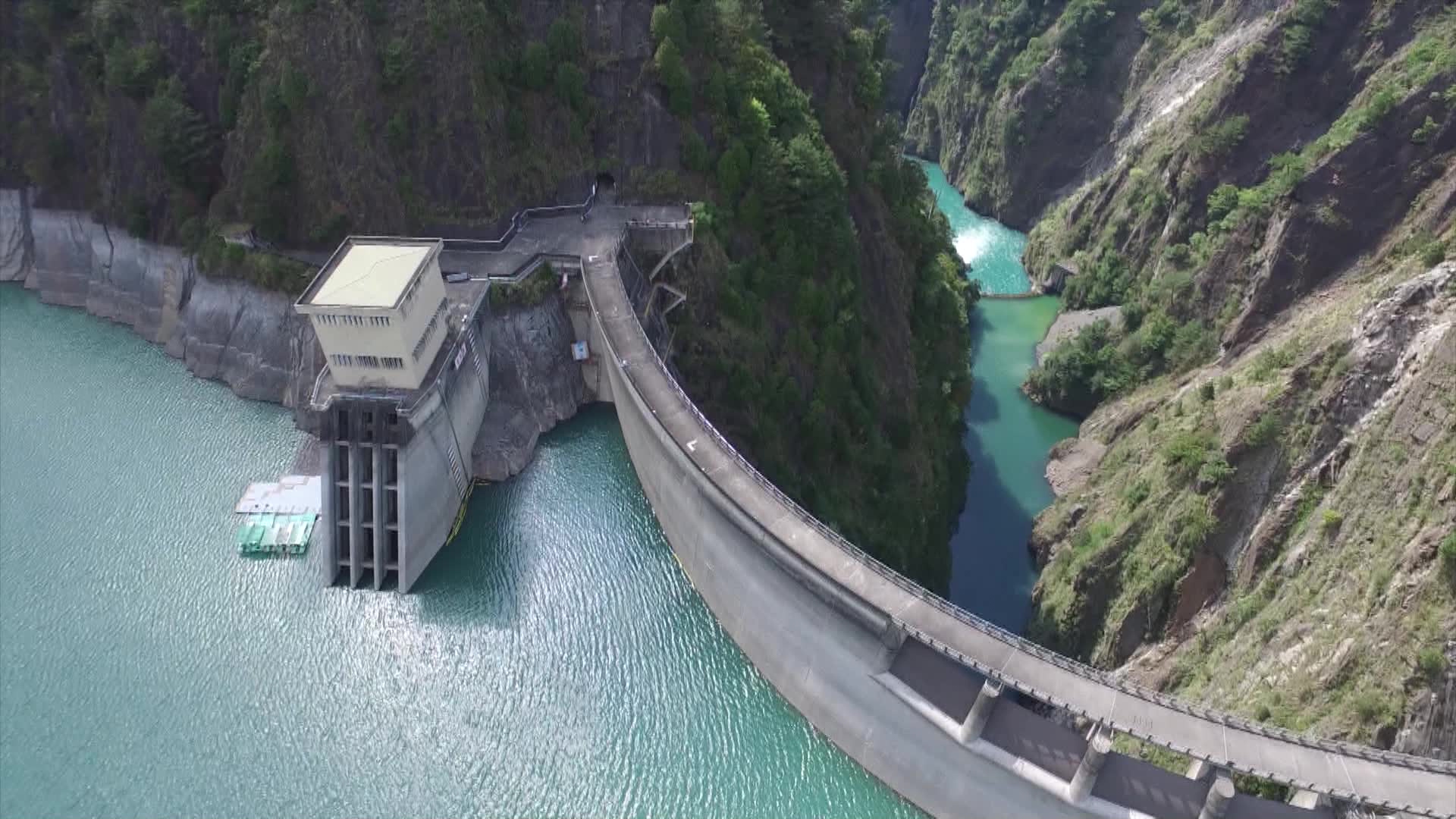 大甲溪流域德基電廠取水口