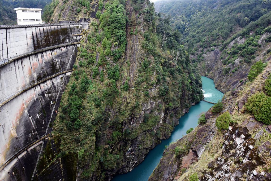 大甲溪流域德基電廠尾水出口及德基水庫靜水池