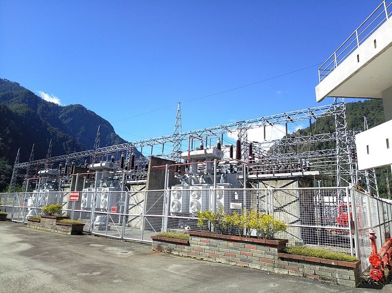 大甲溪流域德基電廠開關場