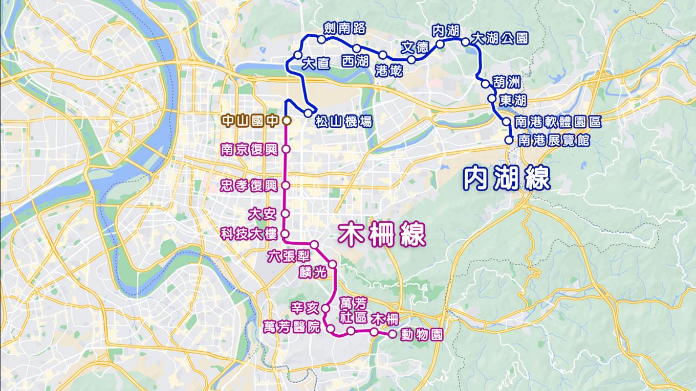 捷運文湖線全貌