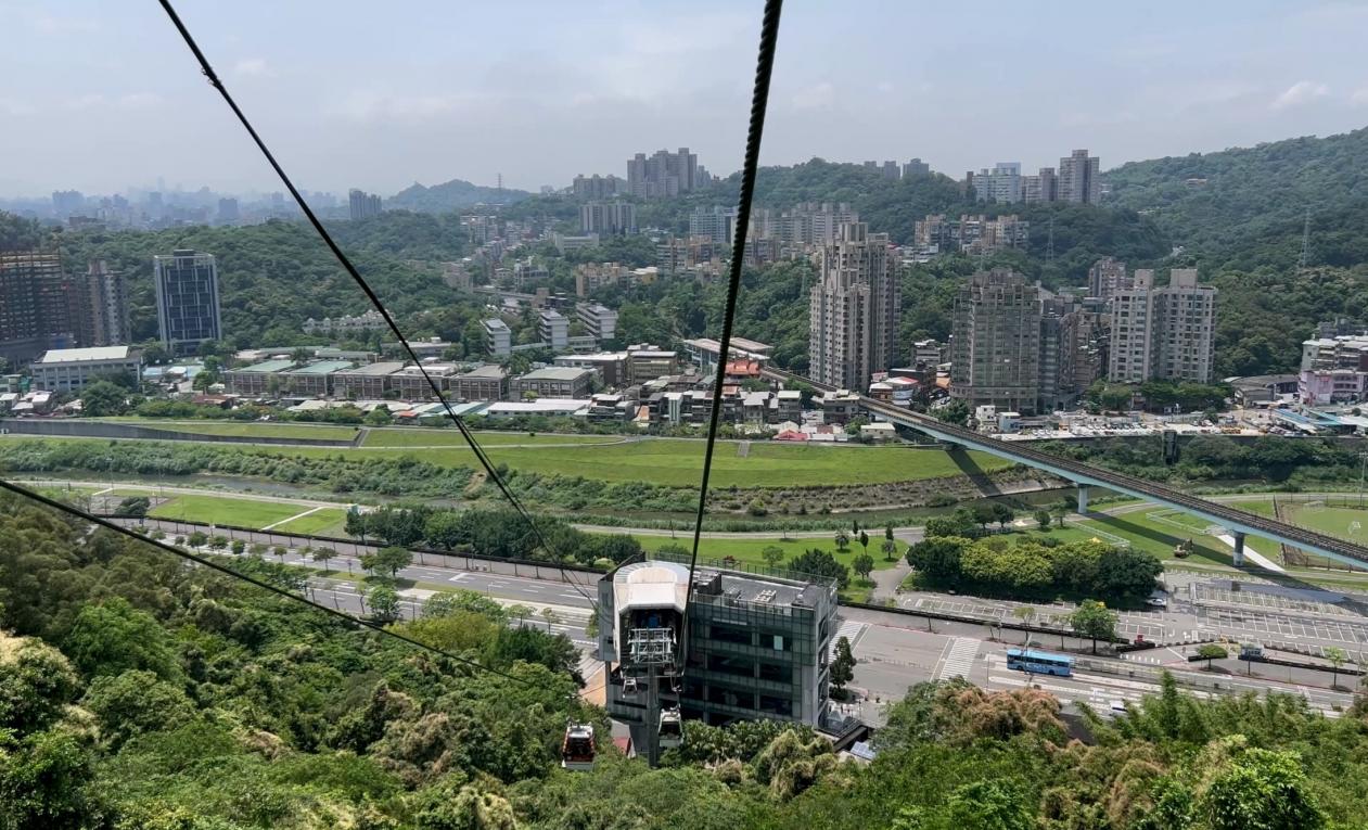 貓空纜車動物園站俯瞰