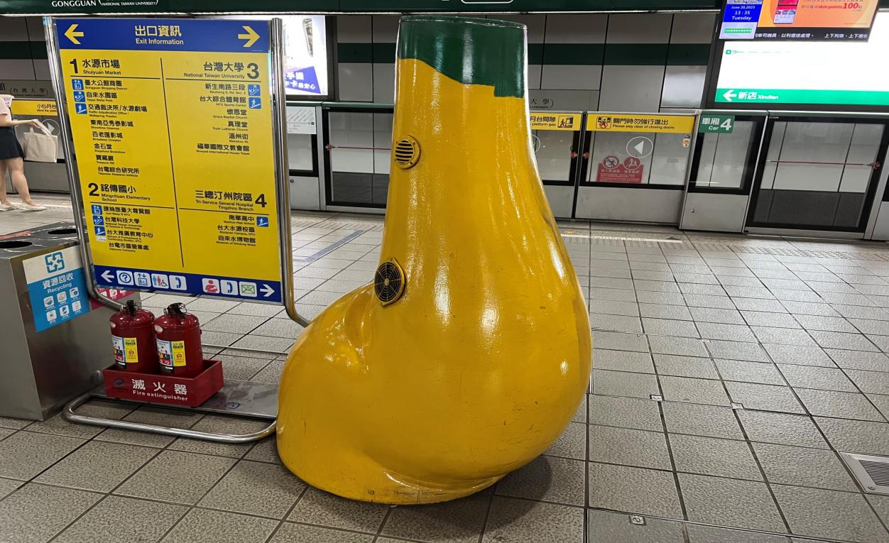 捷運松山新店線之新店線公館站(G07)公共藝術-偷窺