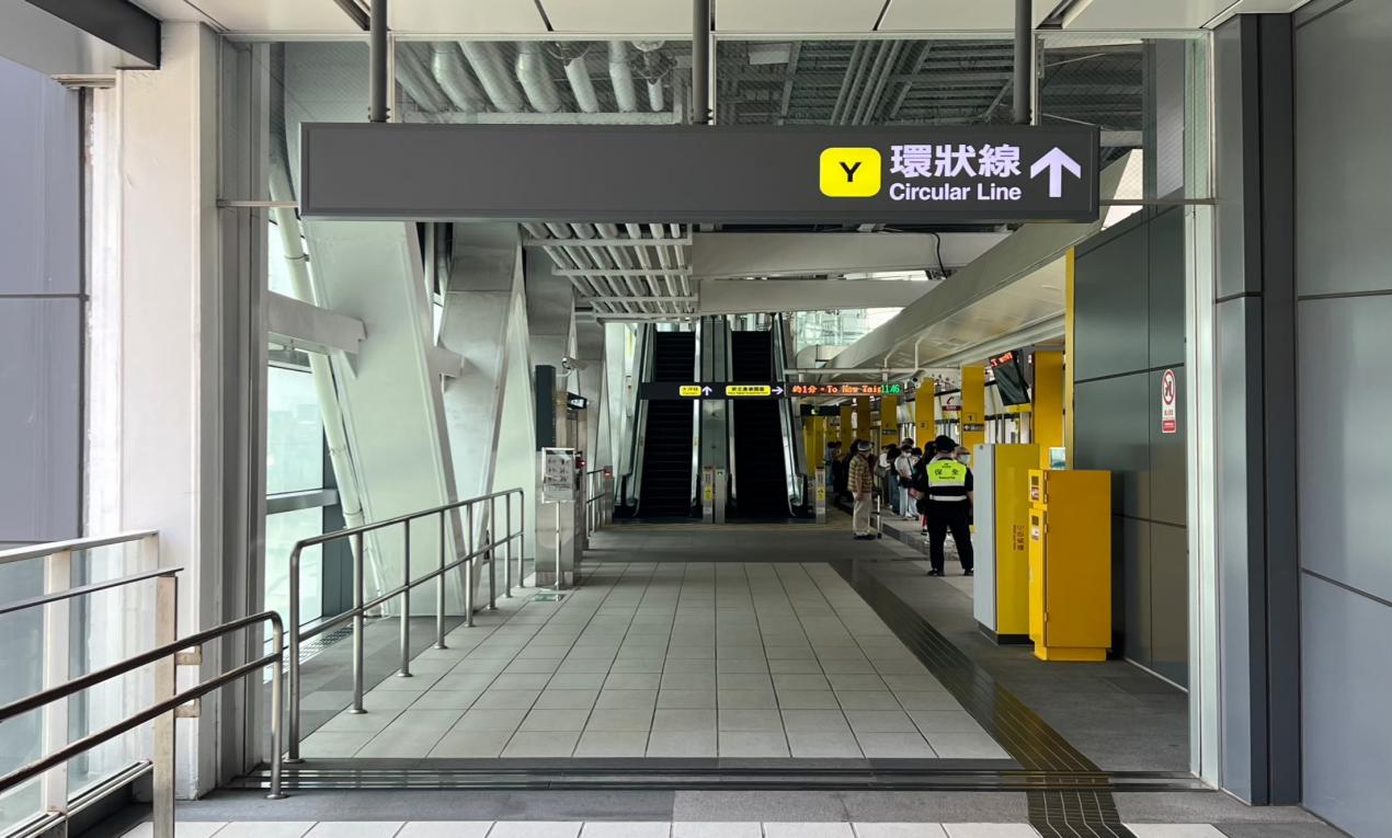 捷運中和新蘆線中和線沿線車站-景安站(O02)地上三樓連通層