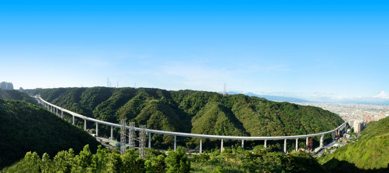 桃園機場捷運線主要結構施工-高架橋