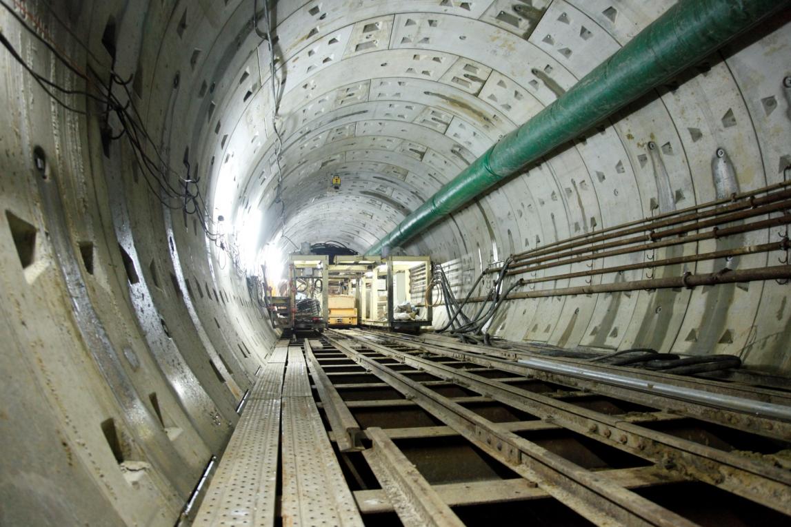 桃園機場捷運線主要結構施工-潛盾隧道施工作業