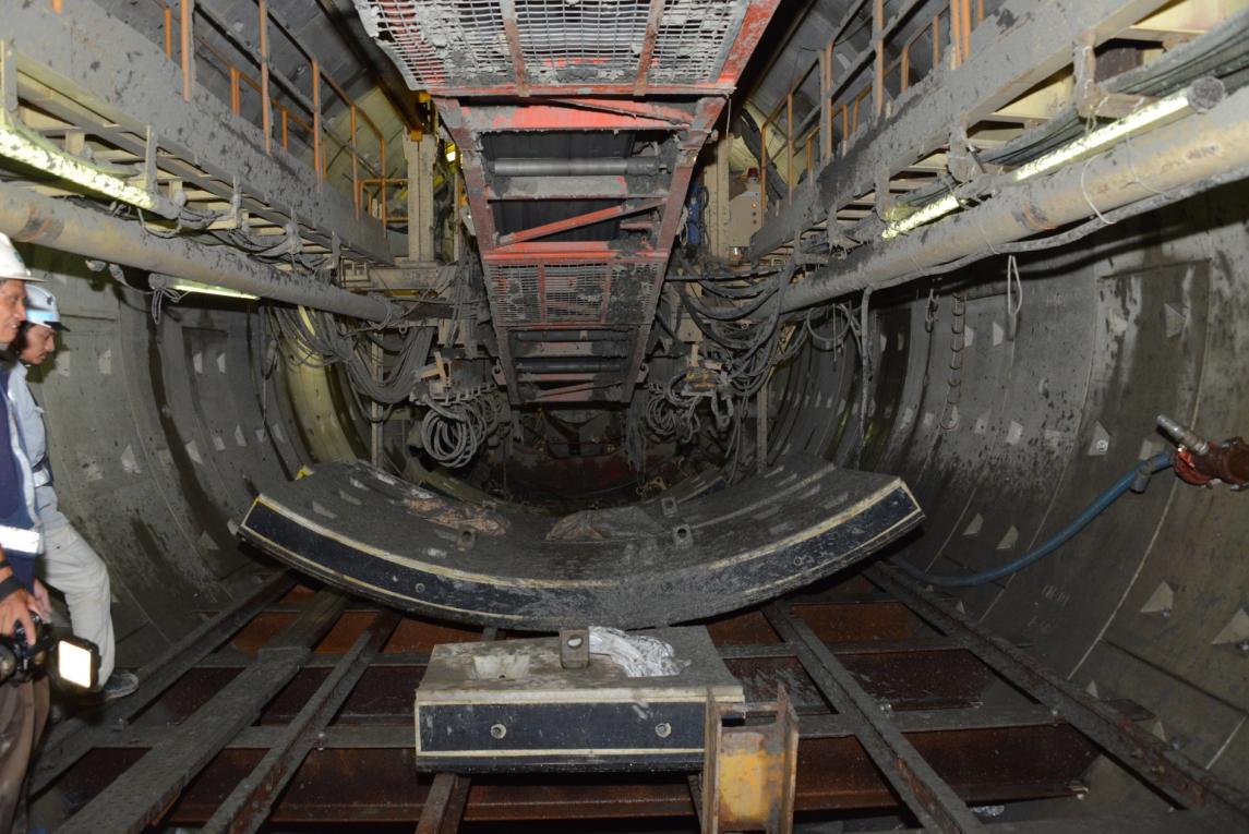 桃園機場捷運線主要結構施工-潛盾隧道施工作業