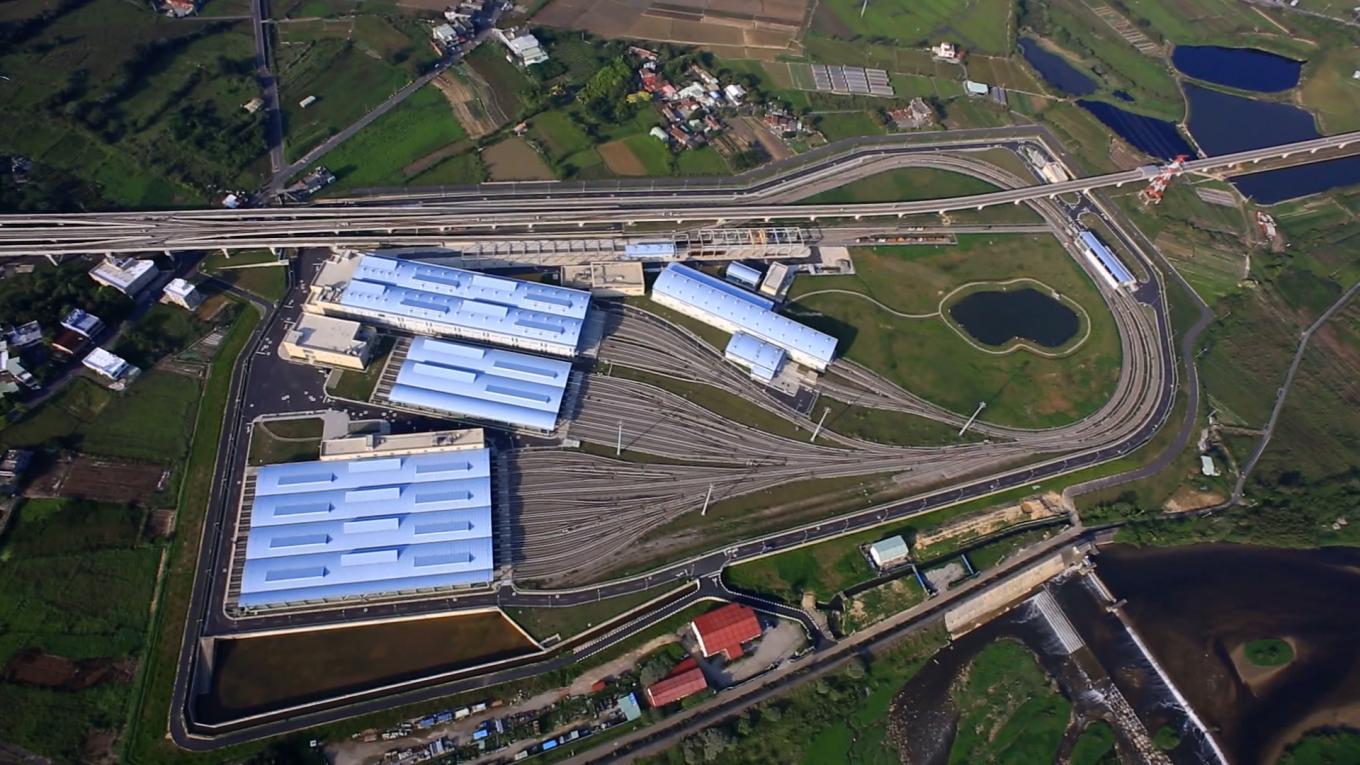 桃園機場捷運線維修機廠設施-蘆竹機廠空拍