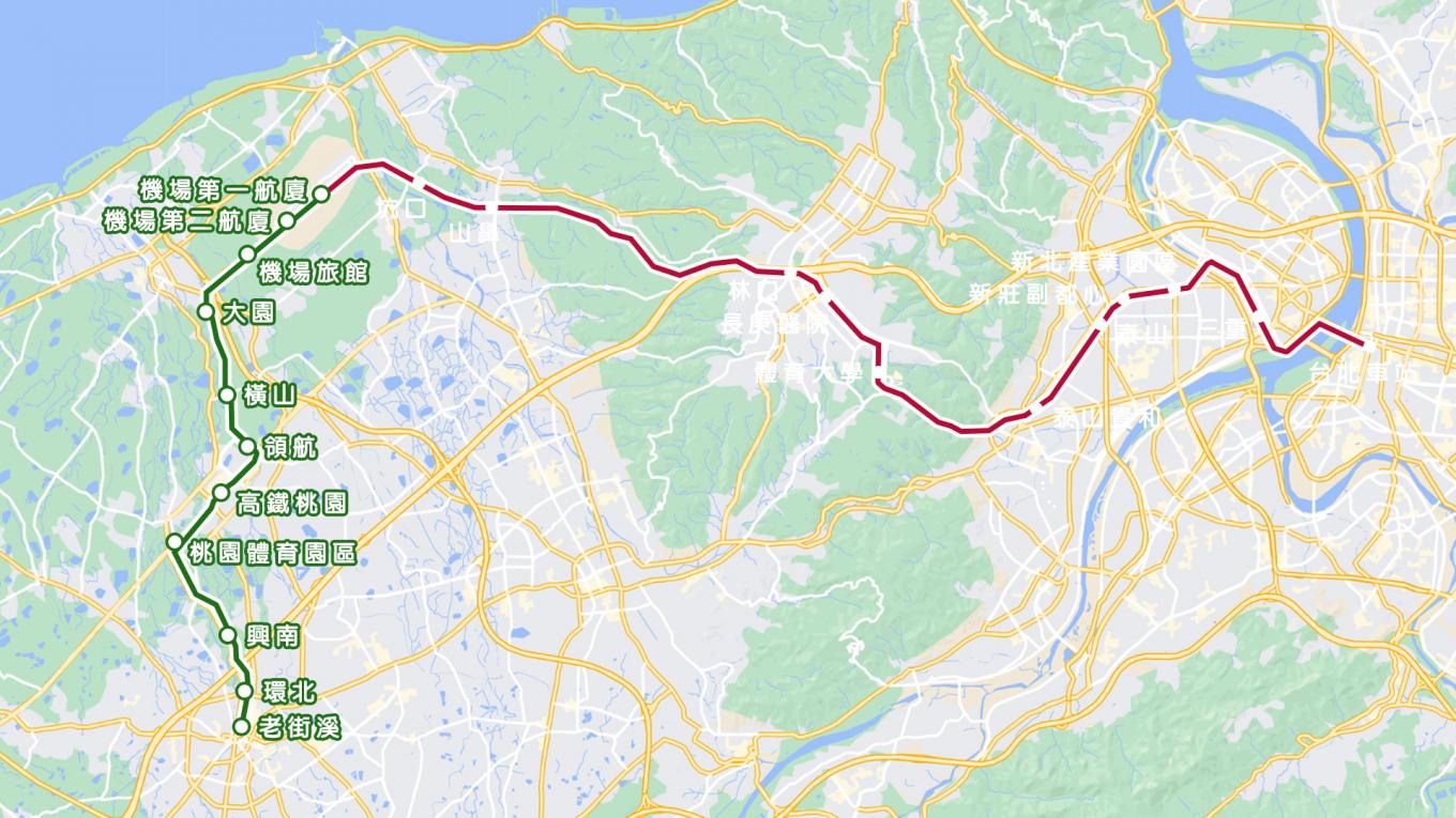 桃園機場捷運線運營模式-南段深夜普通車