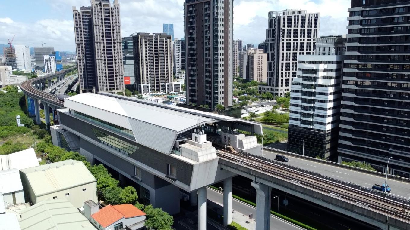 桃園機場捷運沿線車站-新莊副都心站(A4)空拍俯瞰