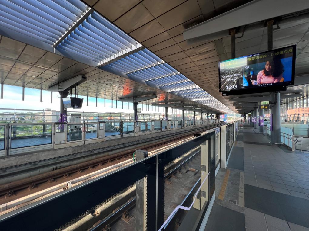 桃園機場捷運沿線車站-山鼻站(A10)站體設施-月台層