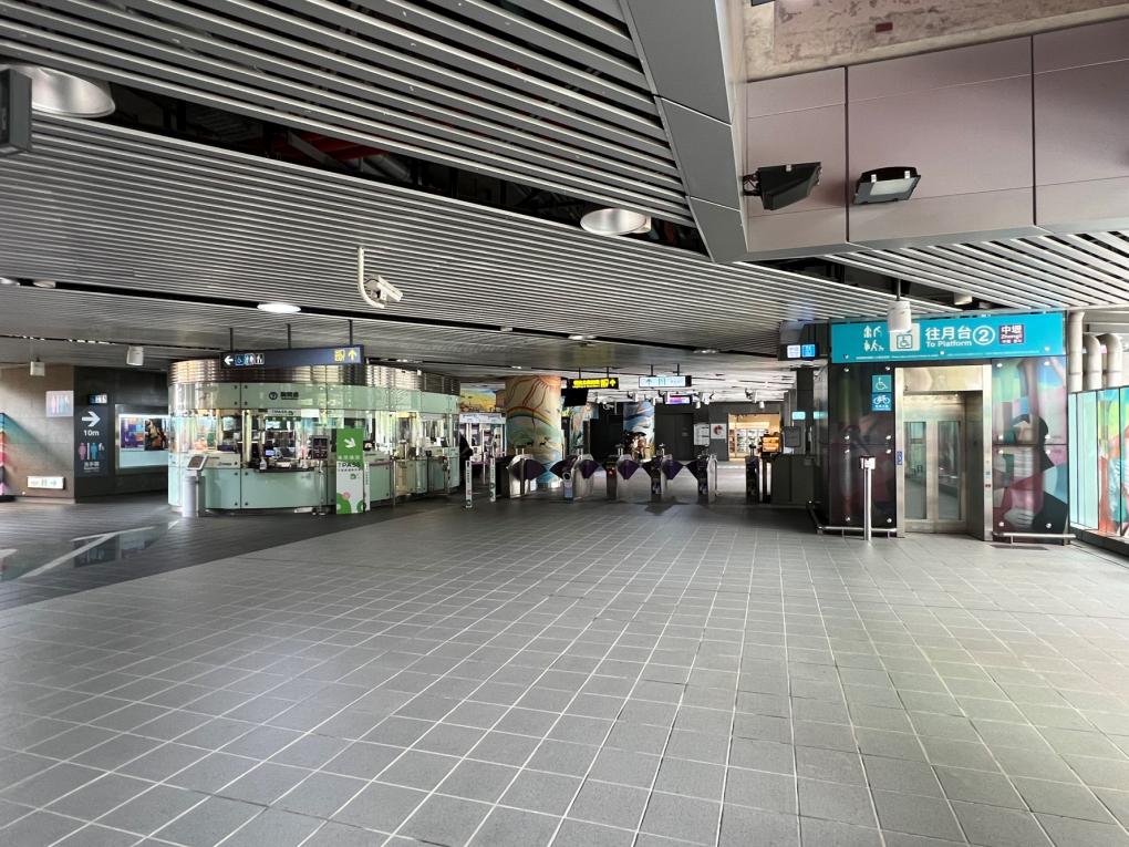 桃園機場捷運沿線車站-領航站(A17)站體設施-大廳層
