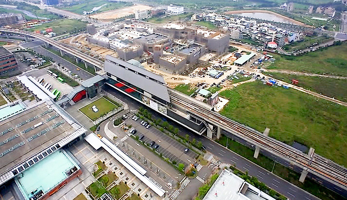 桃園機場捷運沿線車站-桃園高鐵站(A18)俯瞰圖