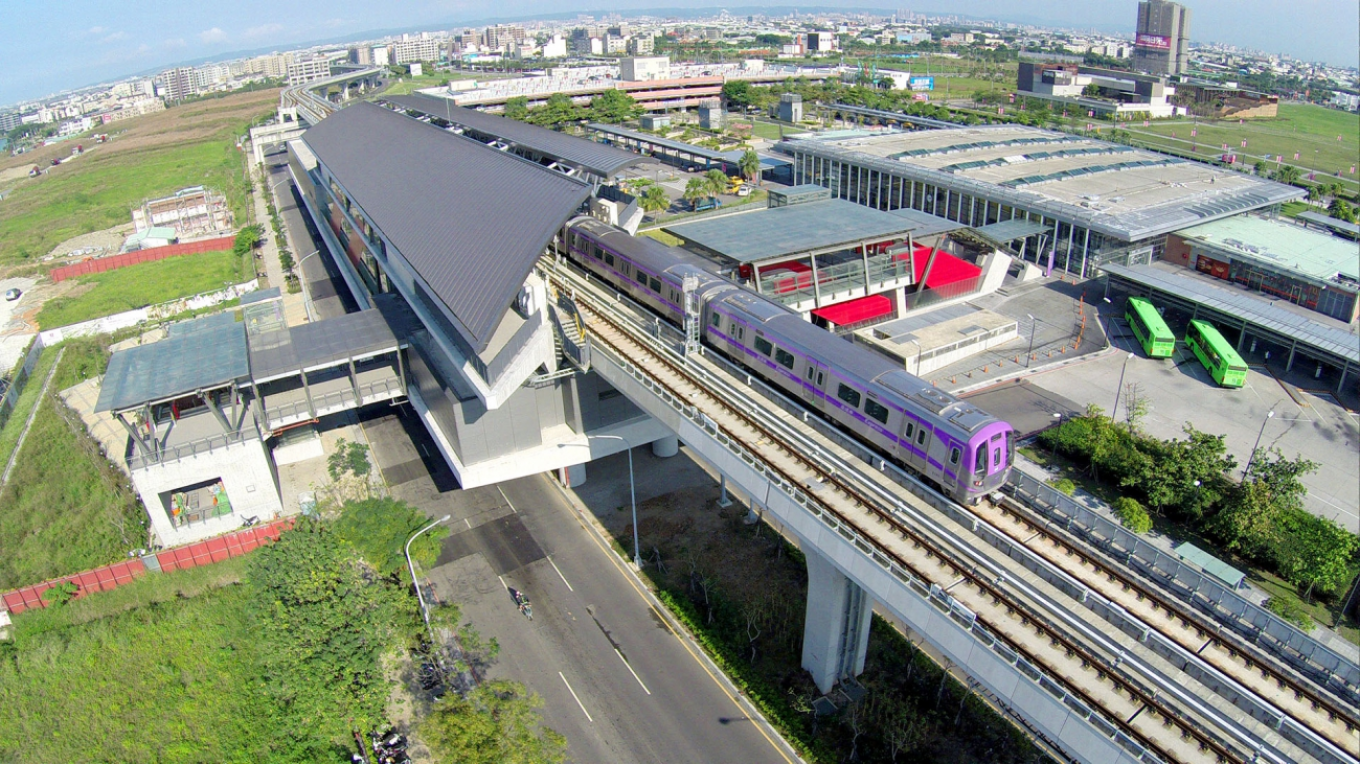 桃園機場捷運沿線車站-桃園高鐵站(A18)俯瞰圖
