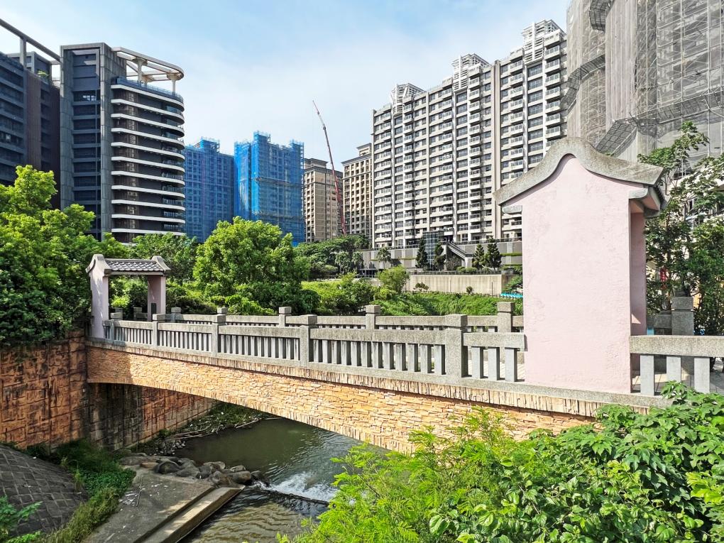 淡海輕軌綠山線沿線車站-淡水行政中心站周邊-公司田溪橋遺跡