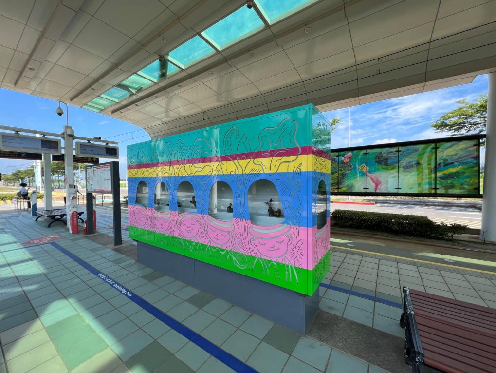 淡海輕軌綠山線沿線車站-淡海新市鎮站