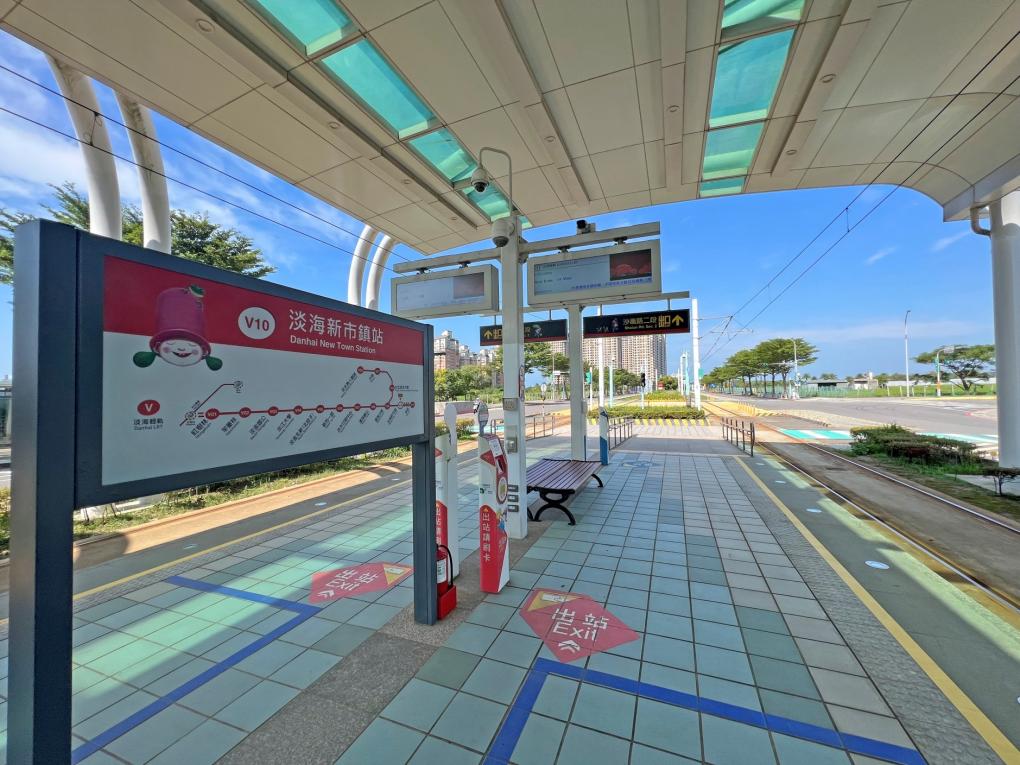淡海輕軌綠山線沿線車站-淡海新市鎮站-站體設施