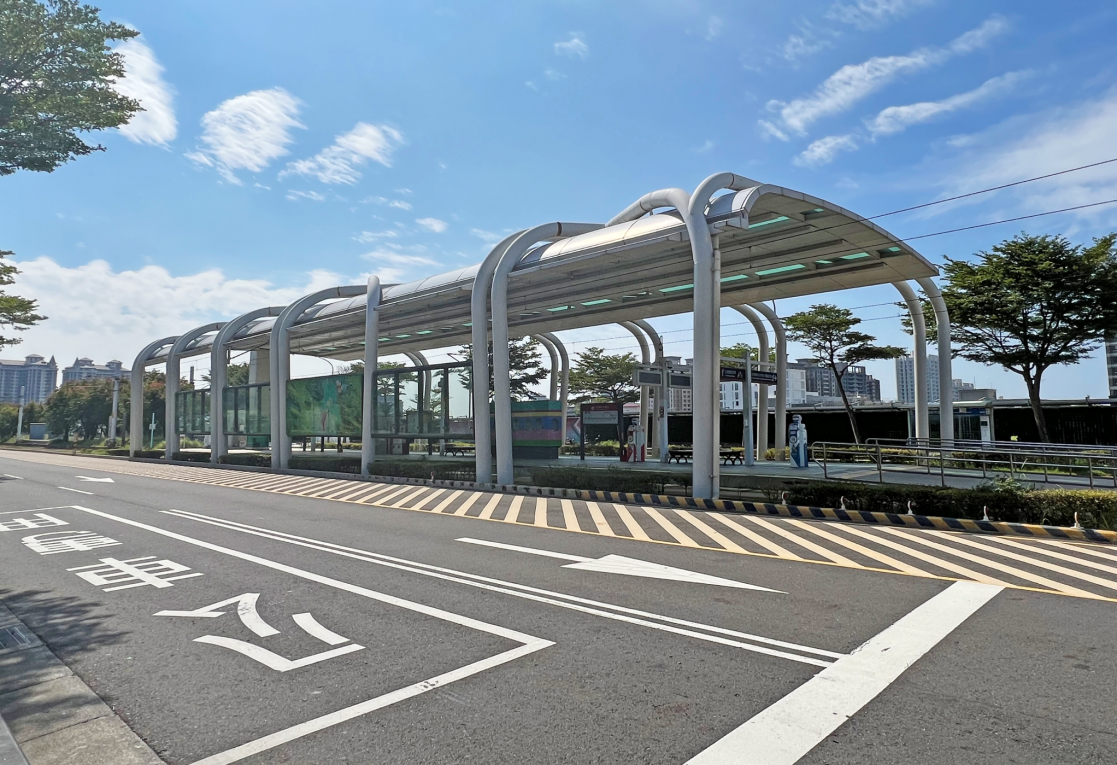 淡海輕軌綠山線沿線車站-淡海新市鎮站-站體設施