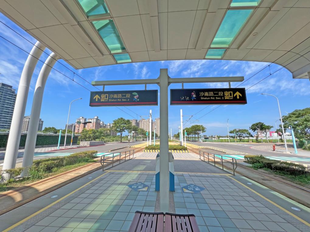 淡海輕軌綠山線沿線車站-淡海新市鎮站-站體設施