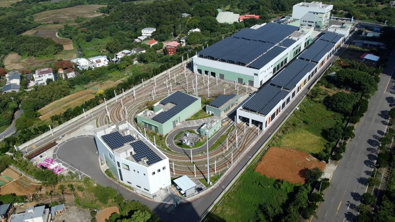 淡海輕軌綠山線沿線車站-淡海機廠