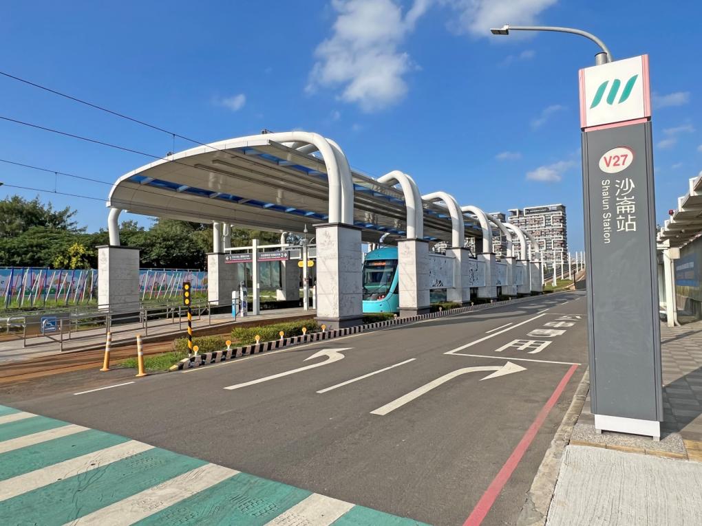 淡海輕軌藍海線沿線車站-沙崙站-位置