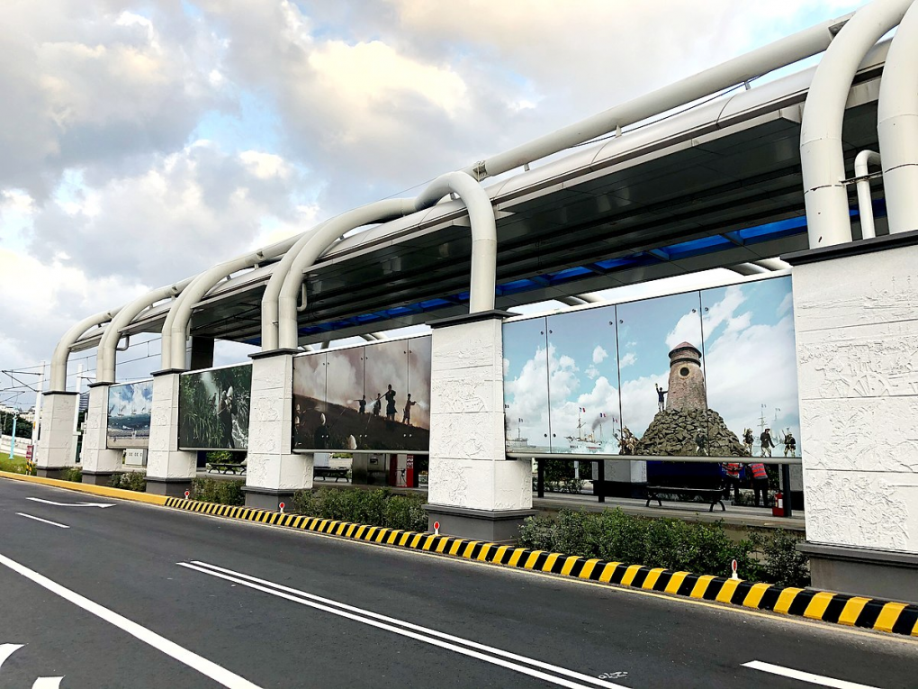 淡海輕軌藍海線沿線車站-沙崙站-公共藝術