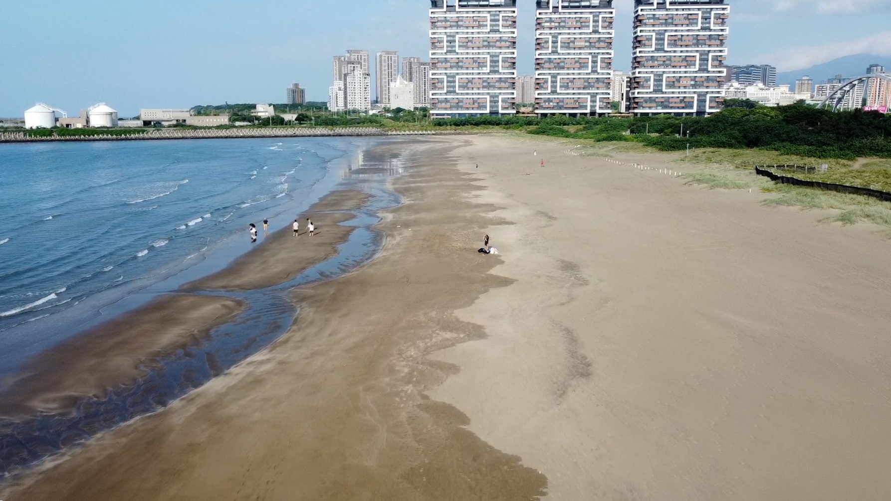 淡海輕軌藍海線沿線車站-沙崙站周邊-沙崙海灘