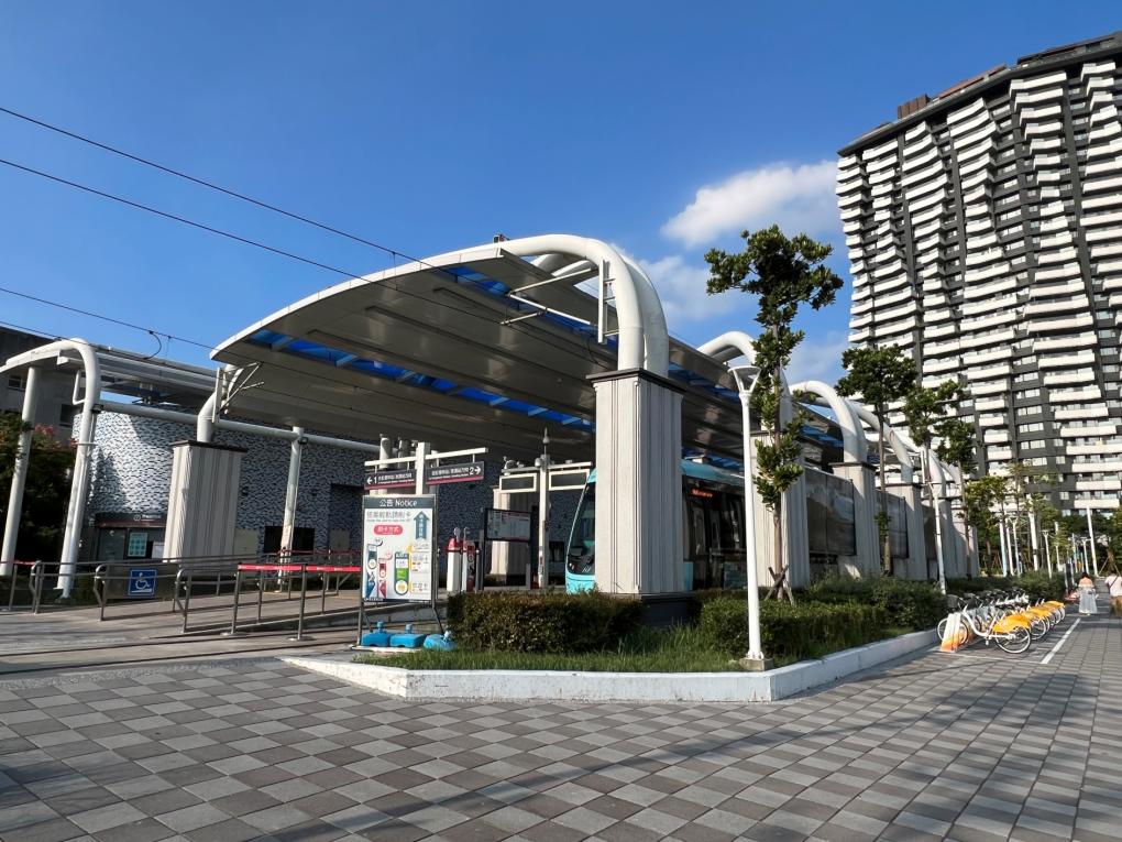 淡海輕軌藍海線沿線車站-淡水漁人碼站-設施