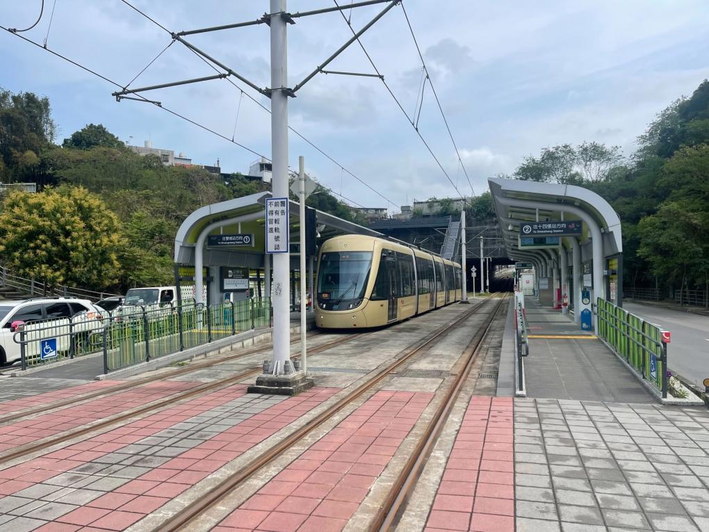 安坑輕軌沿線車站-景文科大站-位置