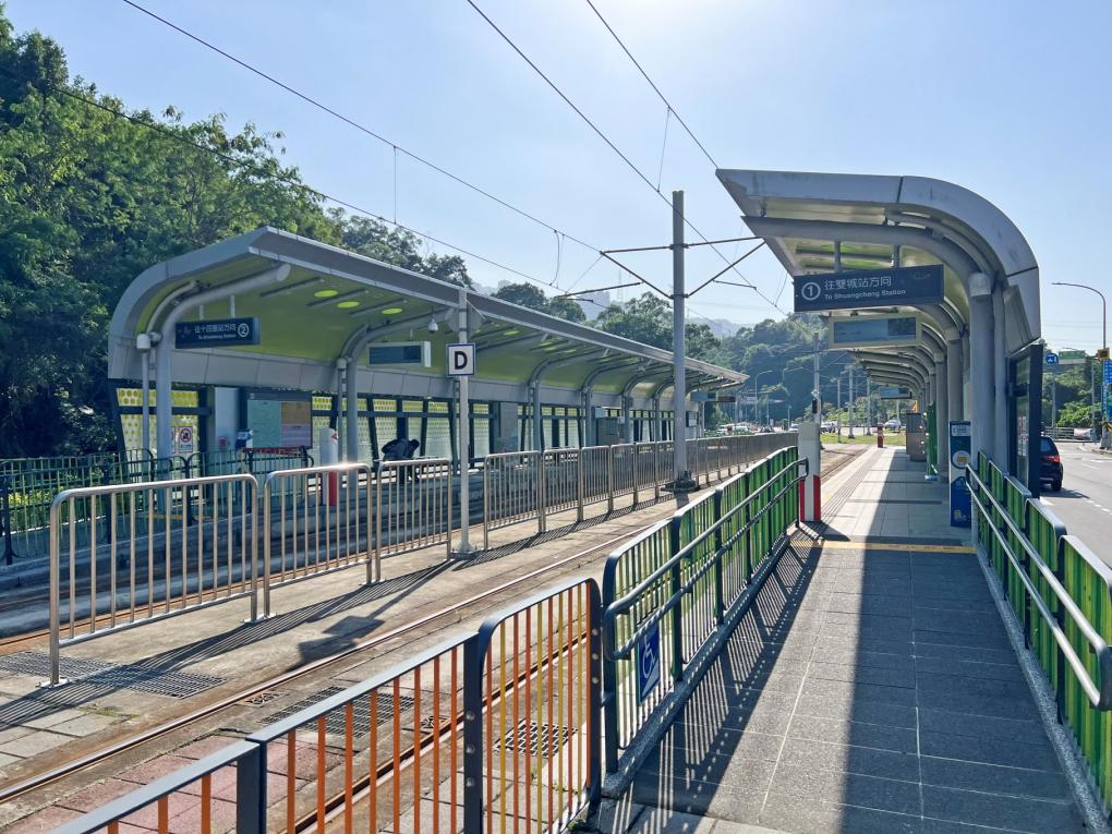 安坑輕軌沿線車站-景文科大站-站體設施